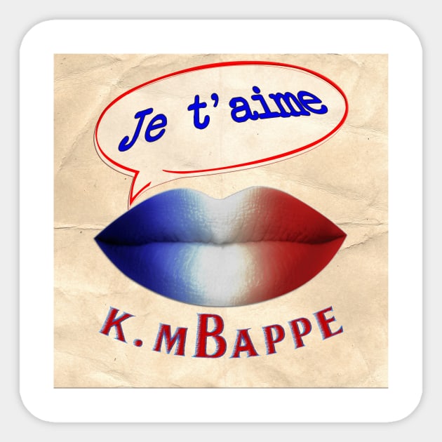 FRENCH KISS JETAIME KYLIAN MBAPPE Sticker by ShamSahid